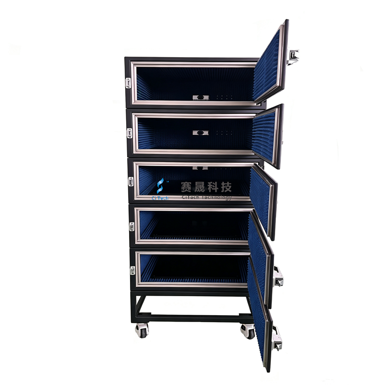 A Stackable RF Shielded Enclosure Assembly